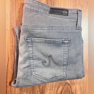 AG Adriano Goldschmied Jeans Women 27R Gray Prima Mid Rise Cigarette Stretch USA